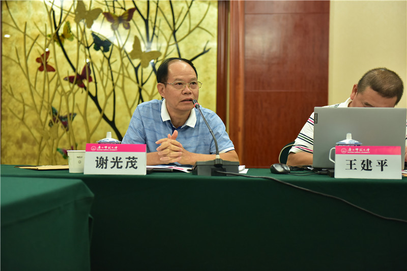 廣西文物保護與考古研究所信息資料研究室主任、研究員謝光茂發(fā)言（郭倩 攝）.JPG